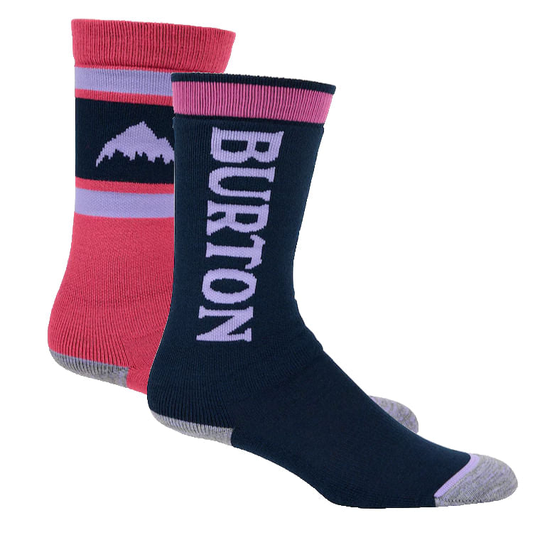 burton weekend midweight socks (2 pack)-color-fuchsia fusion