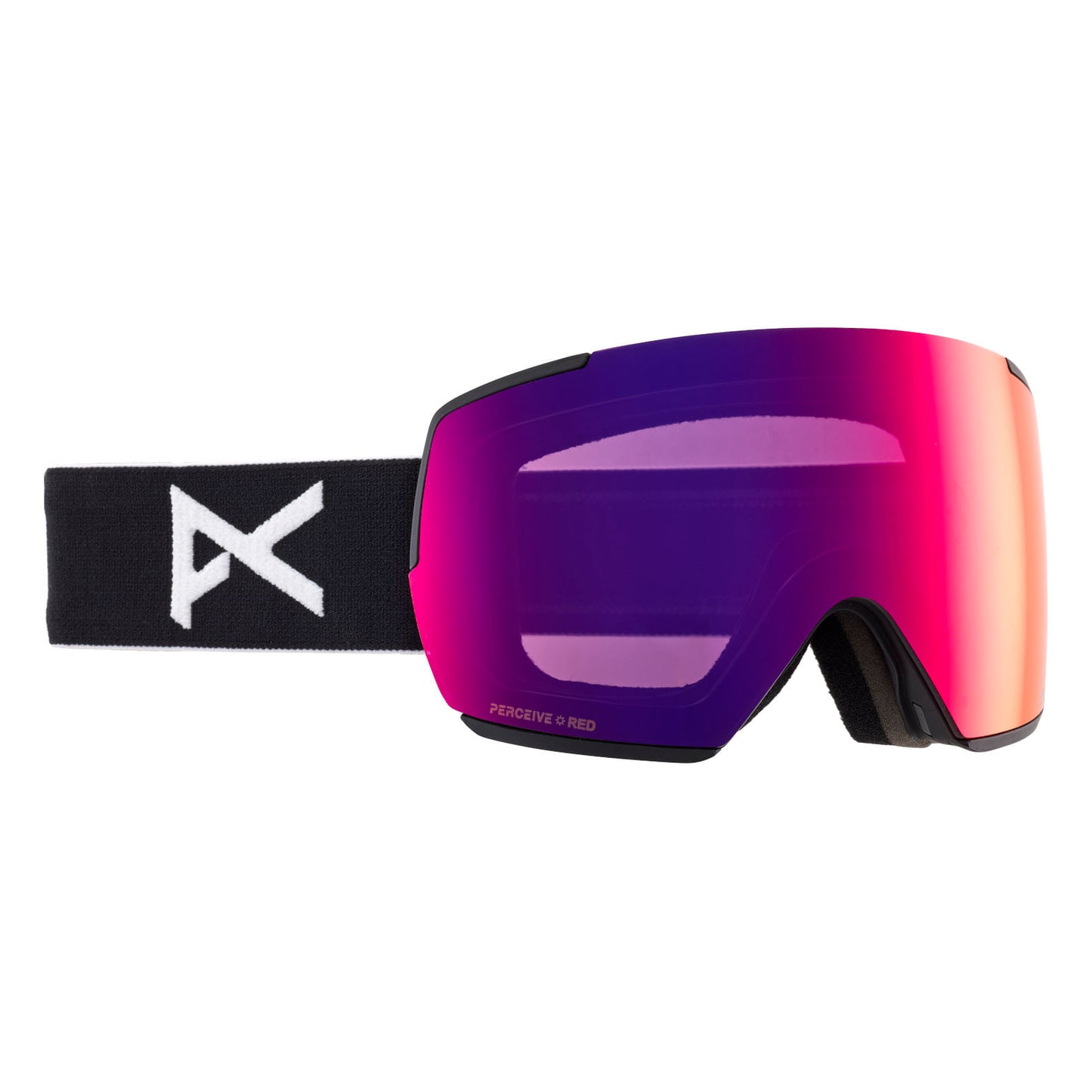 anon m5 goggles-color-frame: black, lens: perceive sunny red (14% / s3), spare lens: perceive cloudy burst (59% / s1)