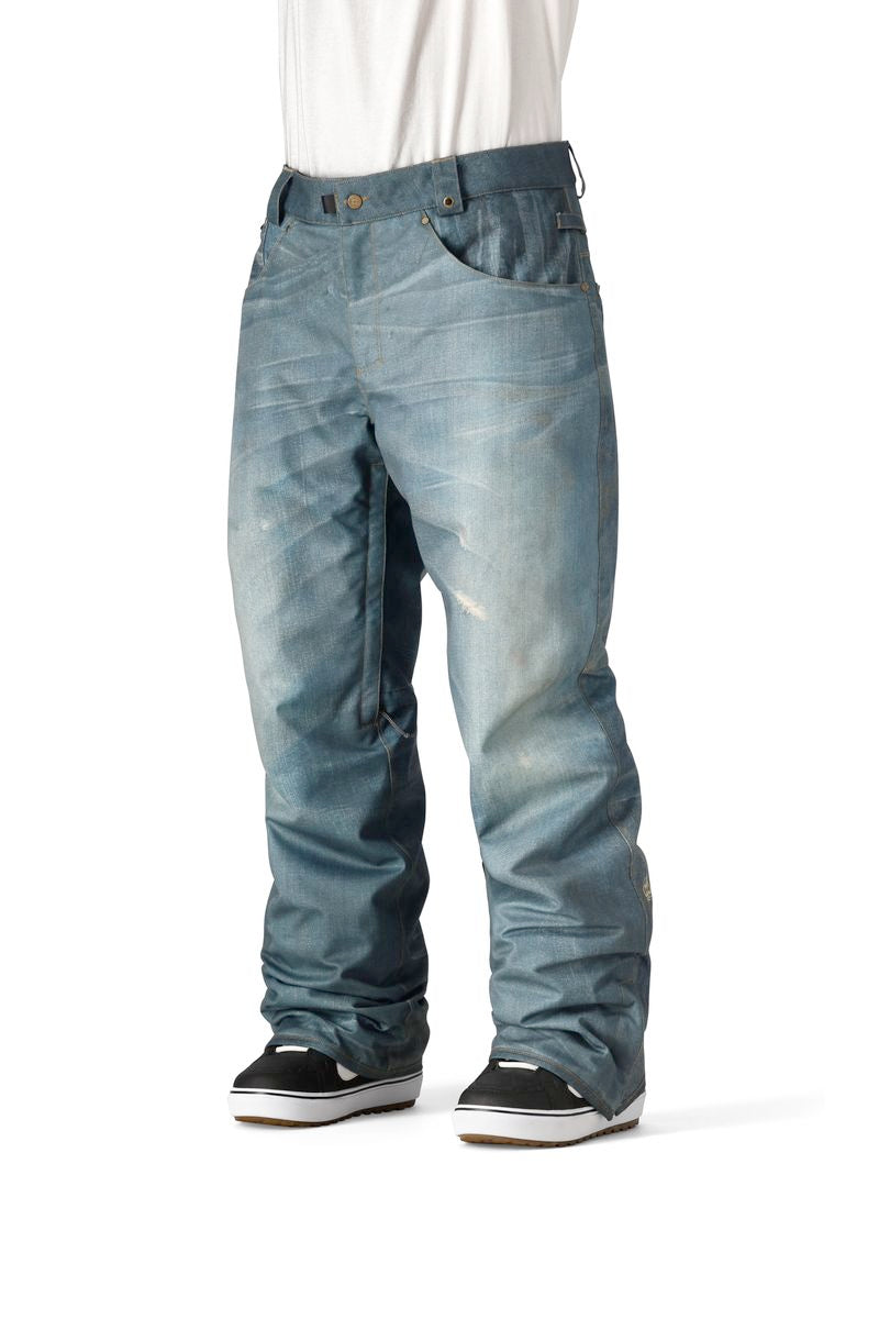 686 deconstructed denim men’s pants-color-indigo denim