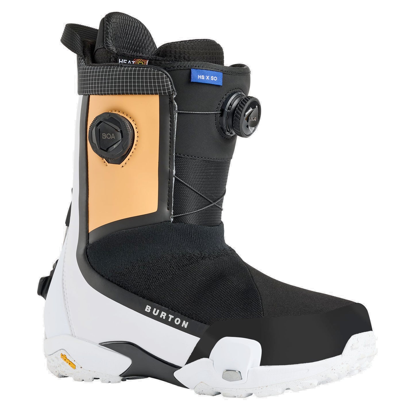 burton highshot x step on men’s snowboard boots 2026-color-orange cream/multi