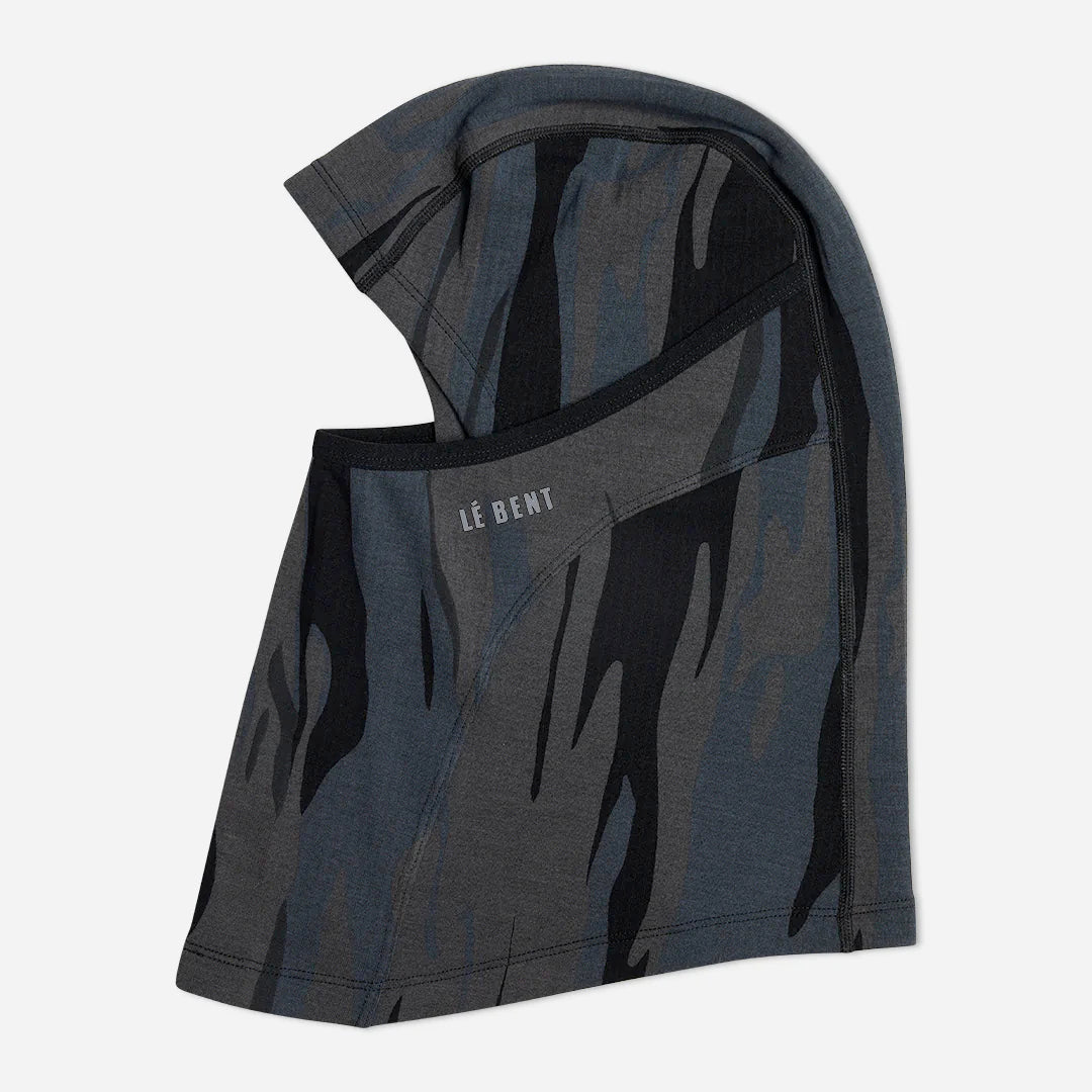 le bent heavyweight grid fleece balaclava-color-ombre snow gum