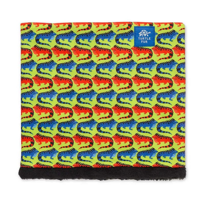 turtle fur kids’ comfort shell neckwarmer-color-iguana iguana