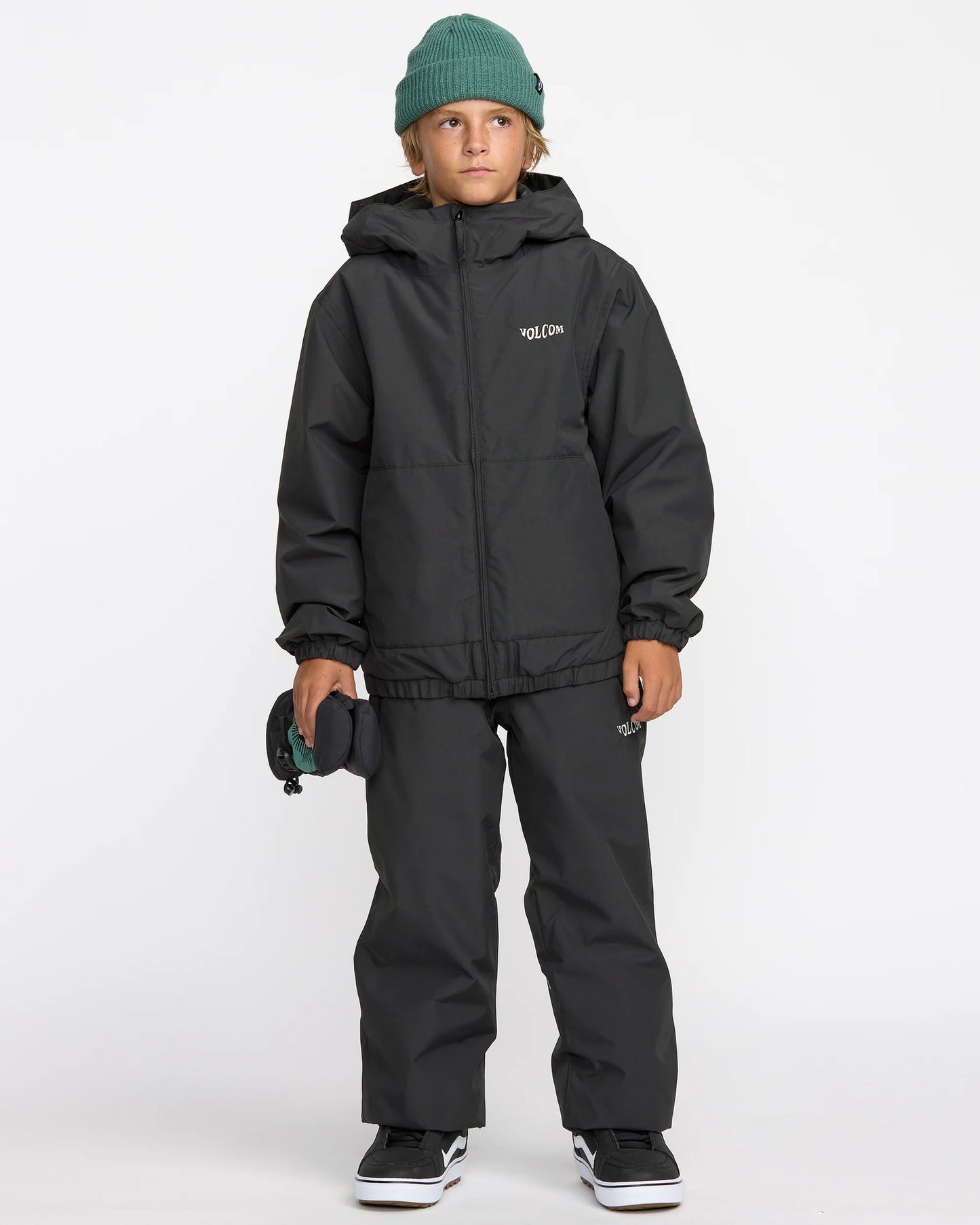 volcom big kids' chaos full zip jacket-color-black