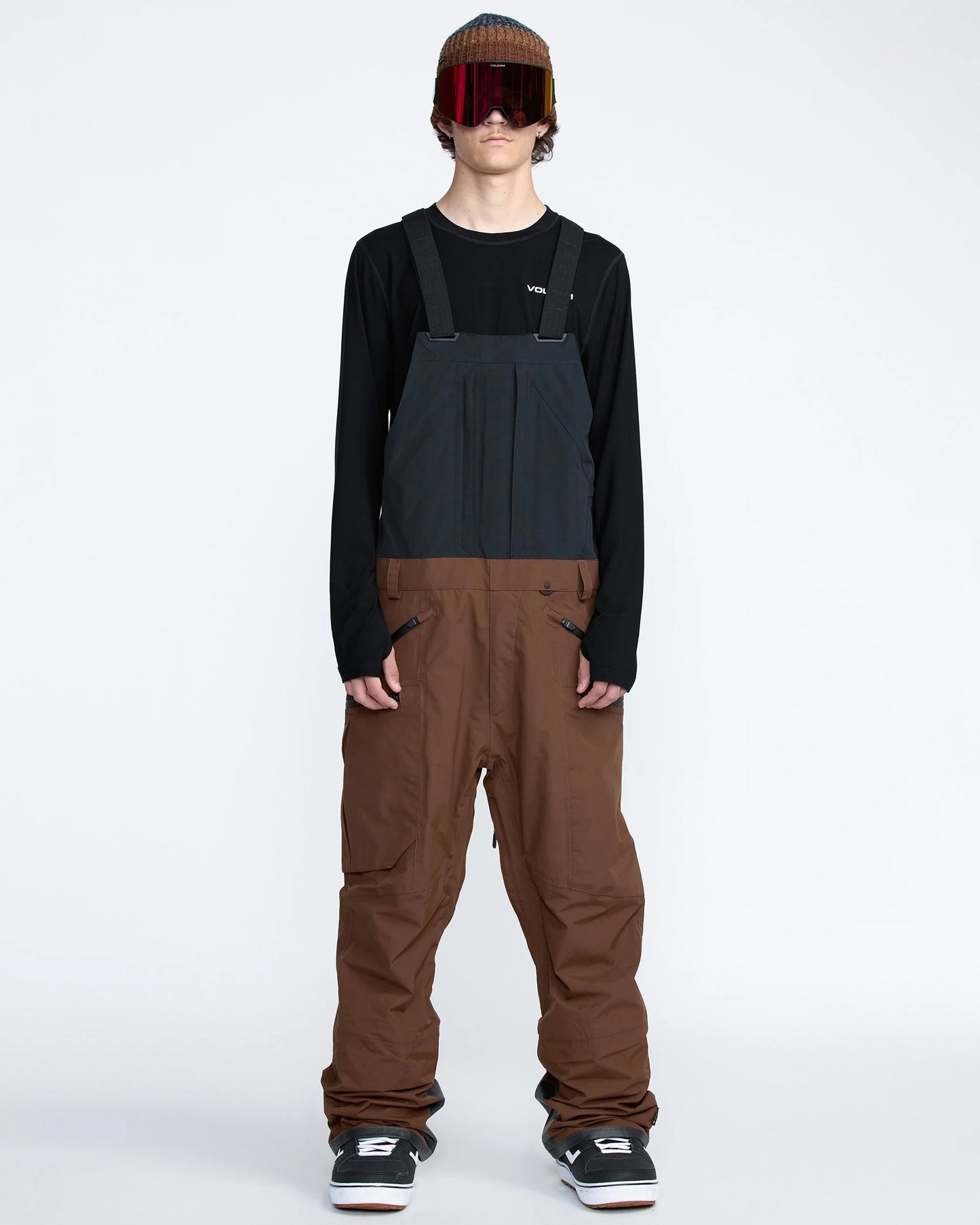 volcom rain gore-tex bib pant-color-brn-size-l
m
xl