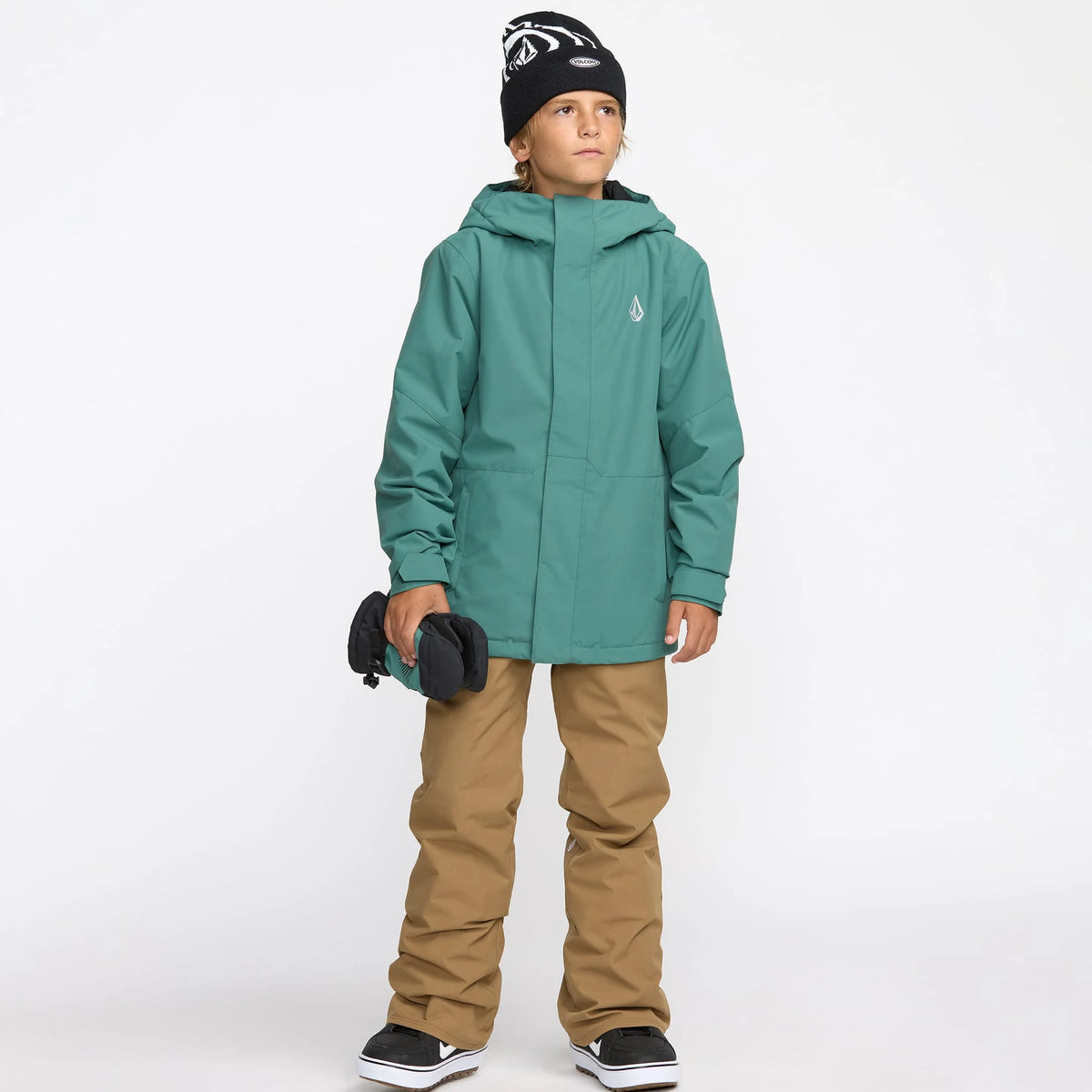 volcom vernon kids’ jacket-color-spruce green