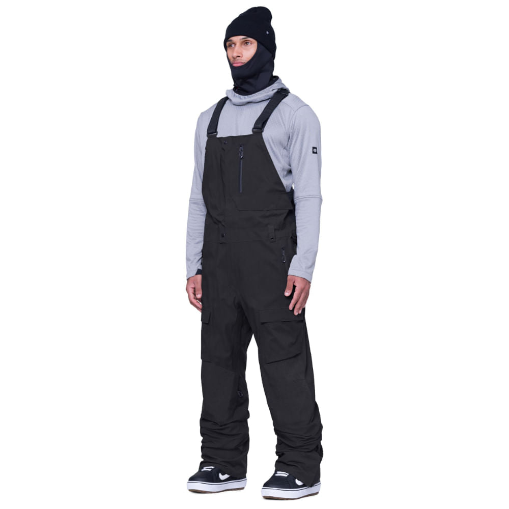 686 gore-tex stretch dispatch men’s bib pants-color-black