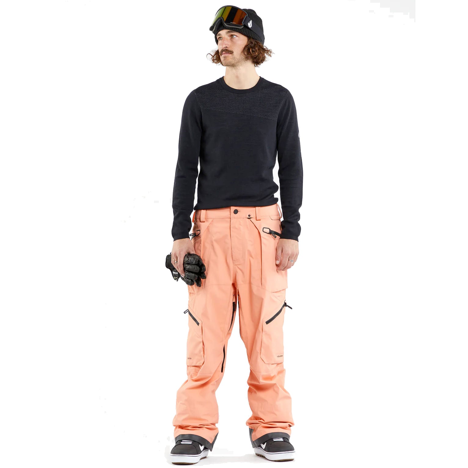 volcom guch stretch gore pants-color-peach