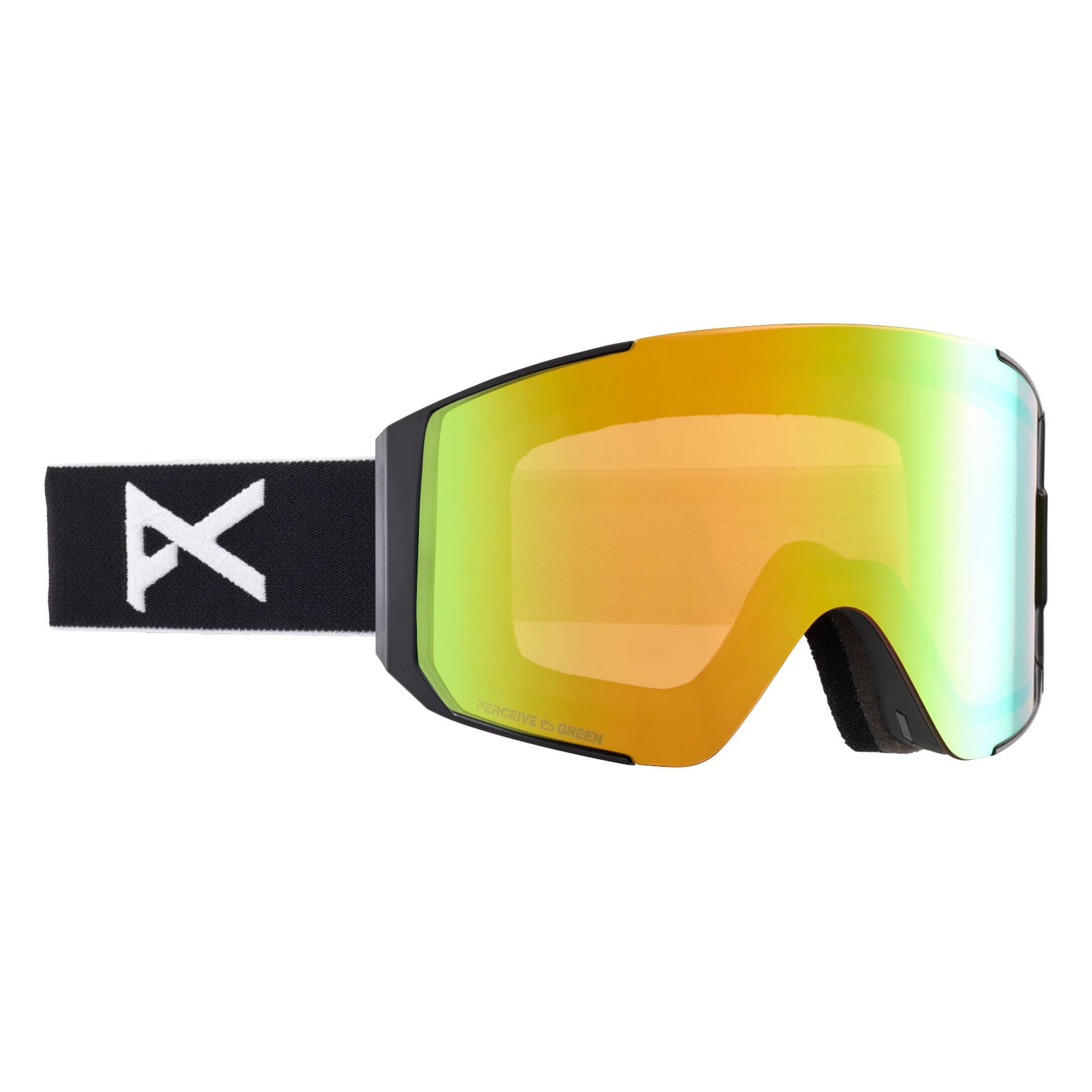 anon sync goggles-color-frame: black, lens: perceive variable green (22% / s2), spare lens: perceive cloudy pink (53% / s1)