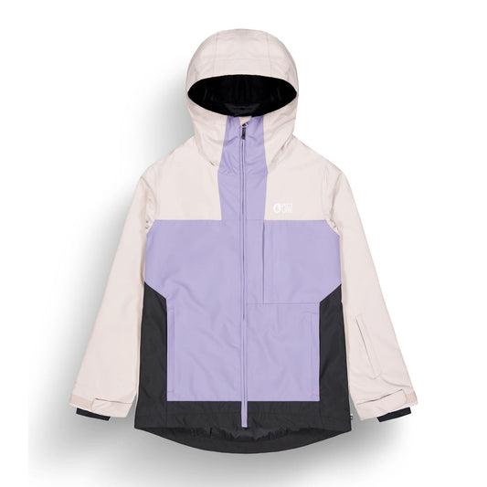 picture organic seakrest women’s jacket-color-shadow green paisley purple black