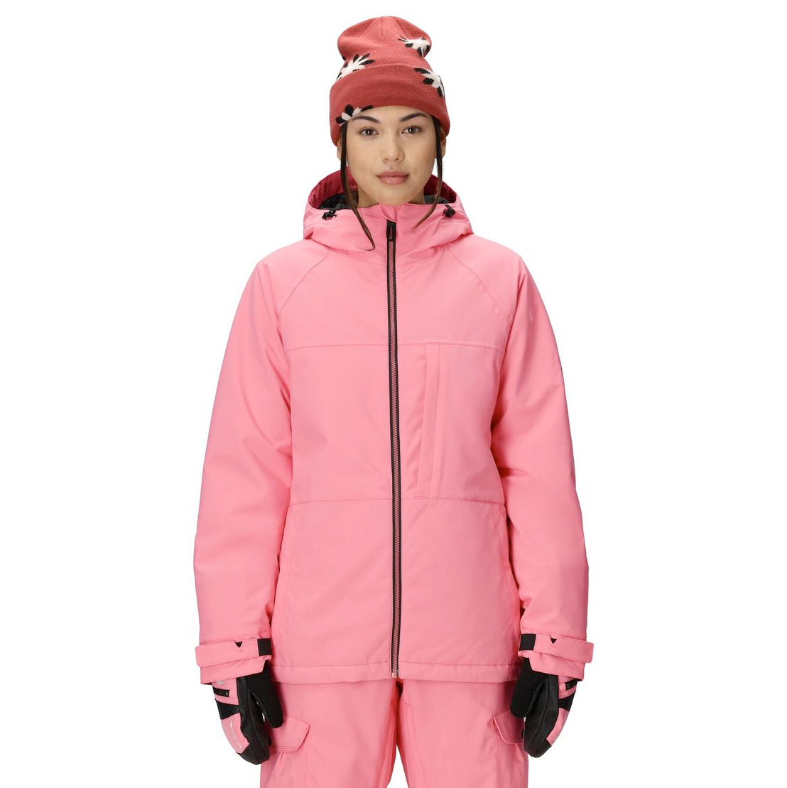 686 athena insulated jacket-color-geranium pink