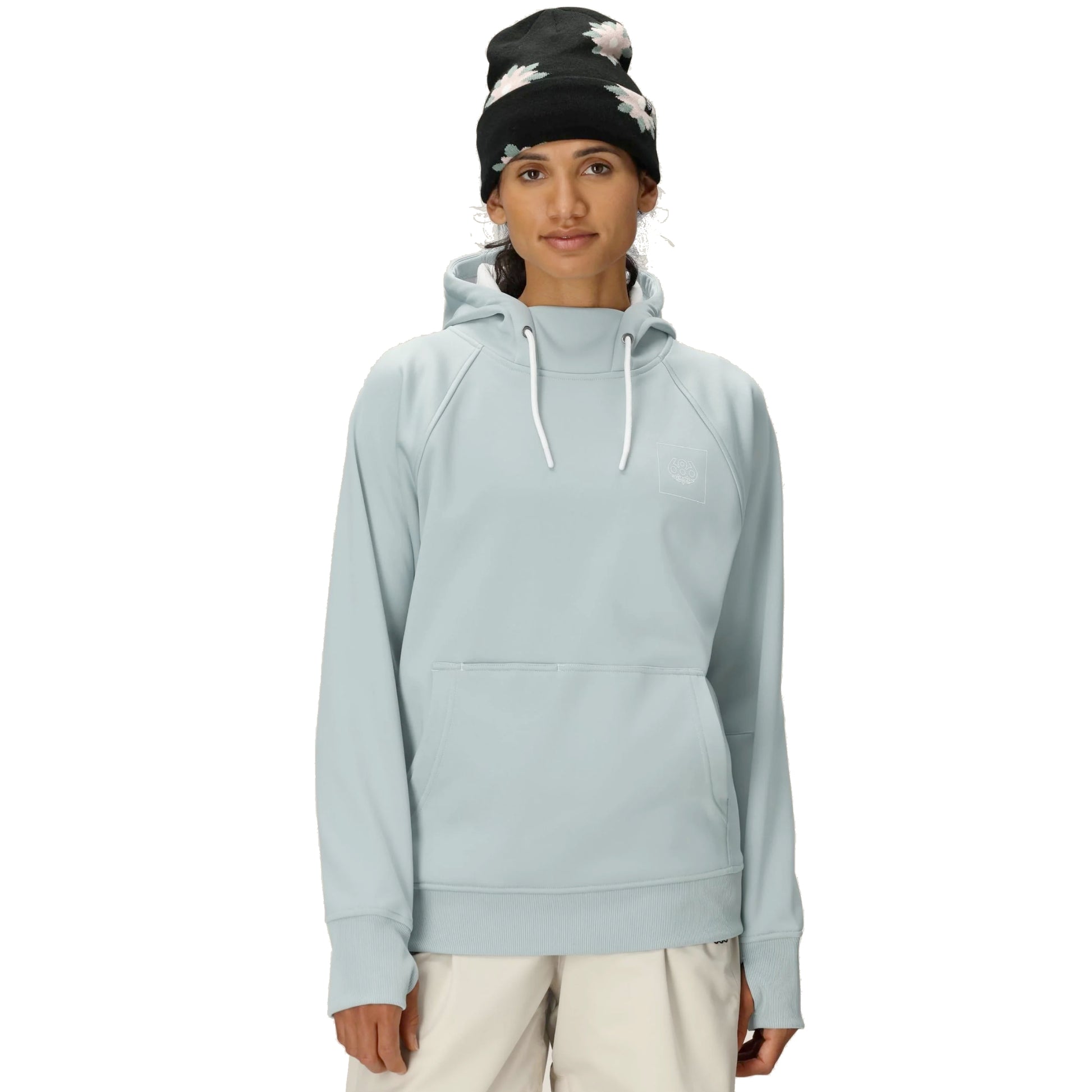 686 bonded fleece women’s hoodie-color-dusty marine