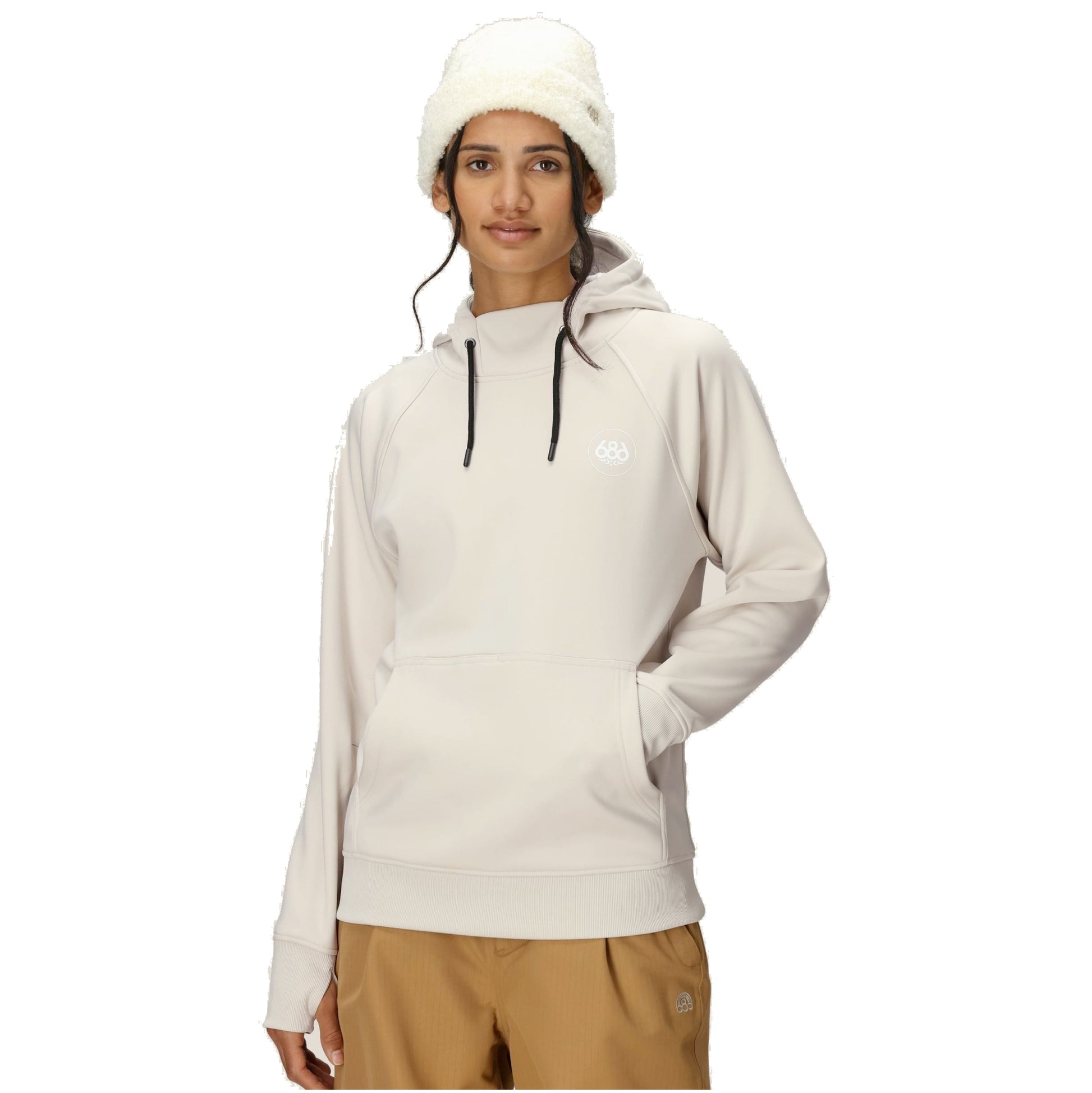 686 bonded fleece women’s hoodie-color-limestone
