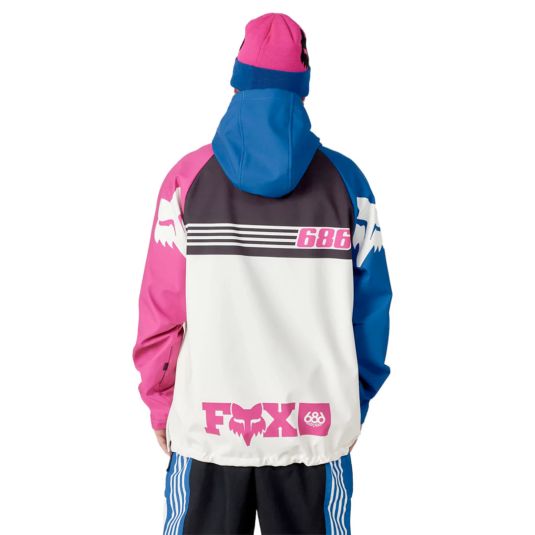 686 fox racing men’s waterproof hoodie