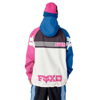 686 fox racing men’s waterproof hoodie