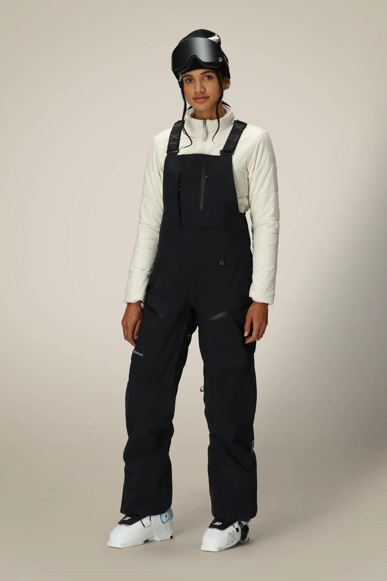 686 gore-tex dispatch shell women’s bibs-color-black