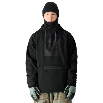686 men’s waterproof hoodie-color-black