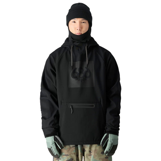 686 men’s waterproof hoodie-color-black