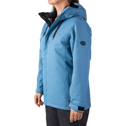 686 solaris women’s jacket-color-steel blue