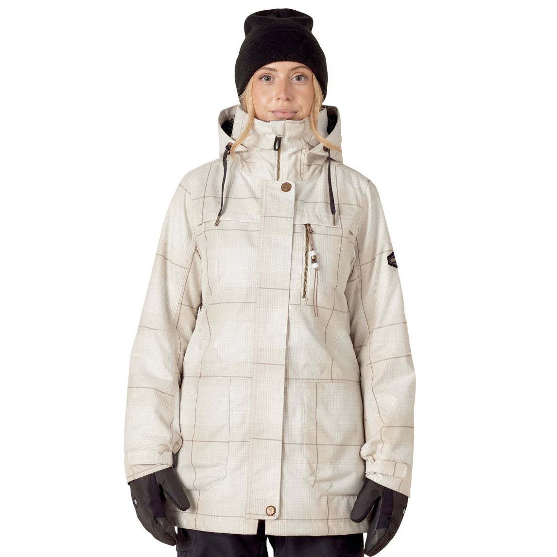 686 spirit insulated women’s jacket-color-limestone plaid