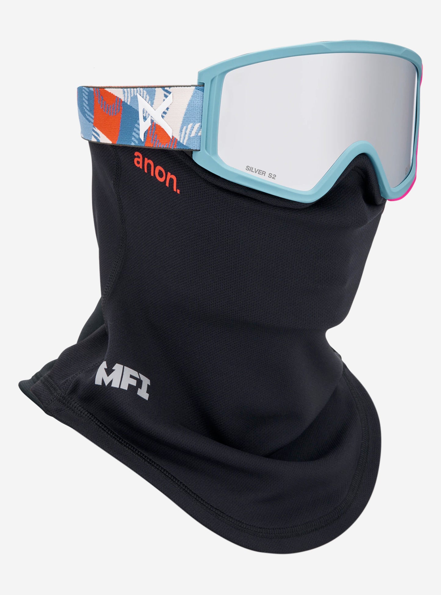 anon tracker 2.0 kids’ + mfi face mask-color-patchwork/silver amber