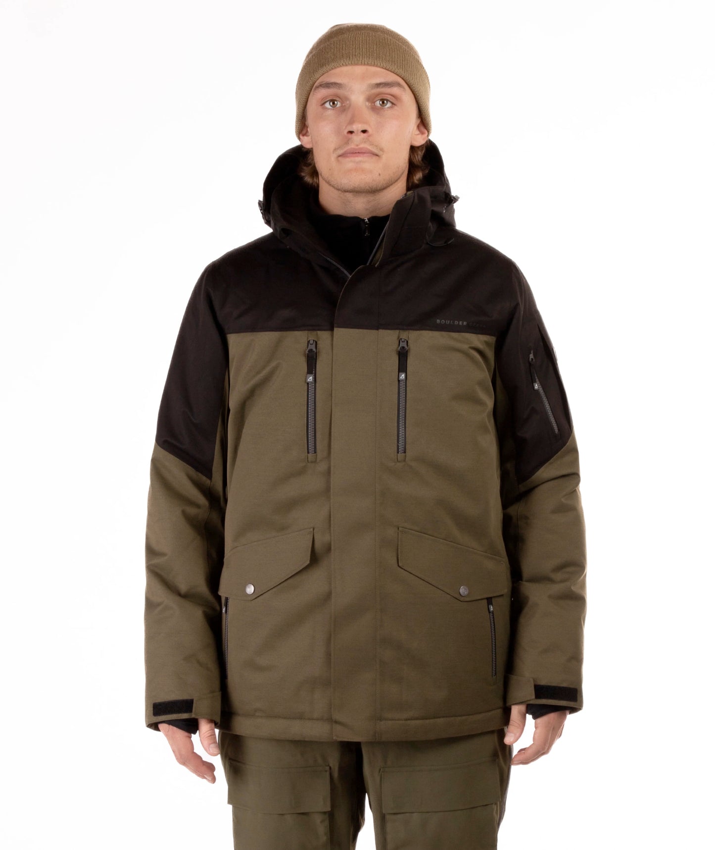 boulder gear quest men’s jacket-color-olive night