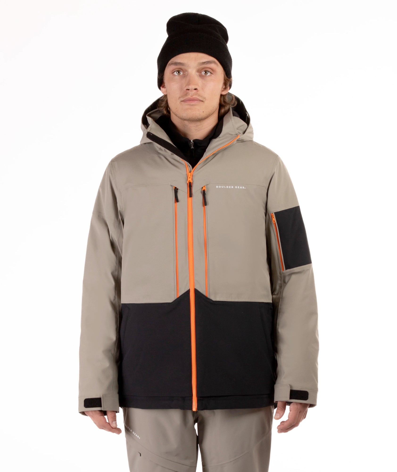 boulder gear tremor tech men’s jacket-color-gravel