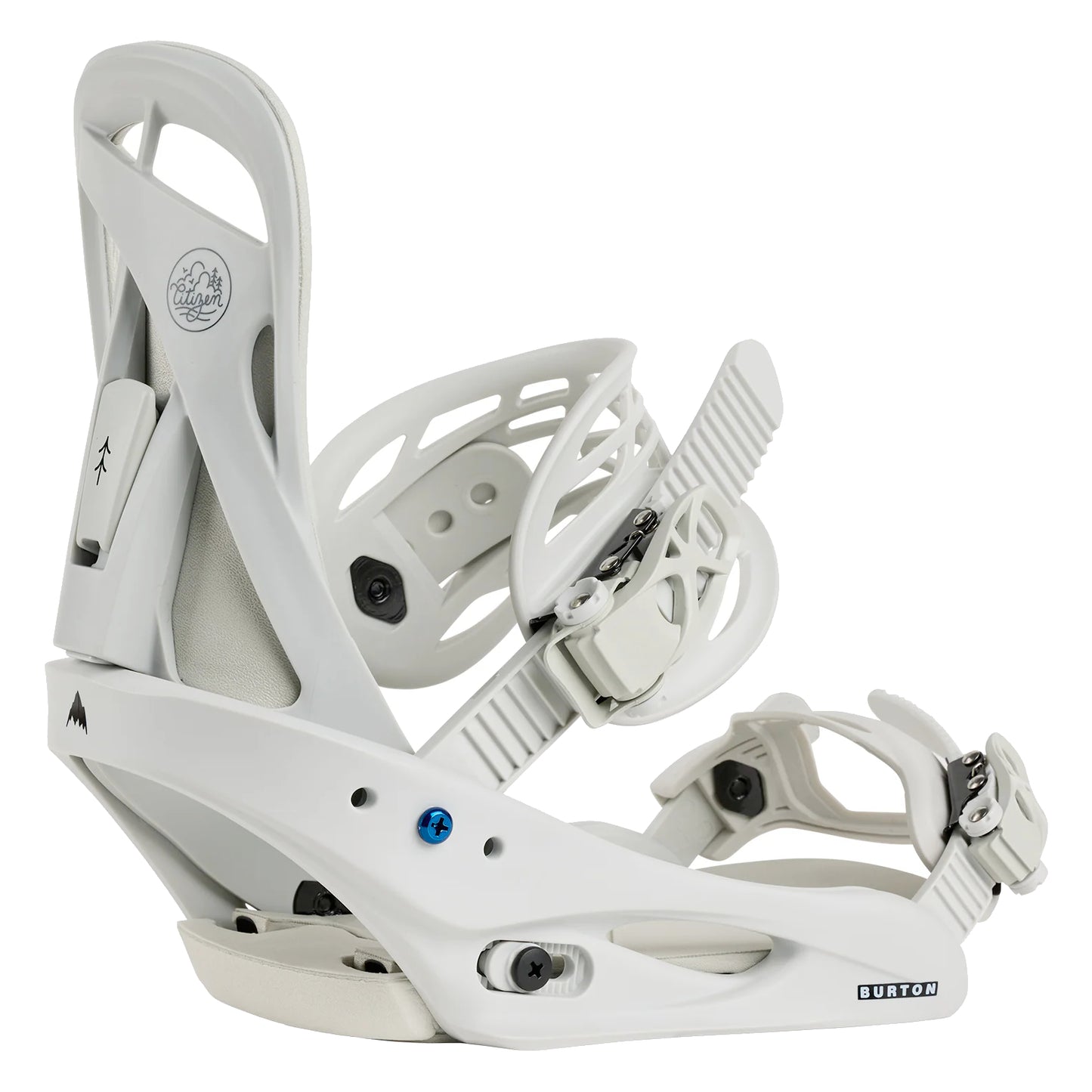 burton citizen re:flex women’s snowboard bindings-color-gray cloud
