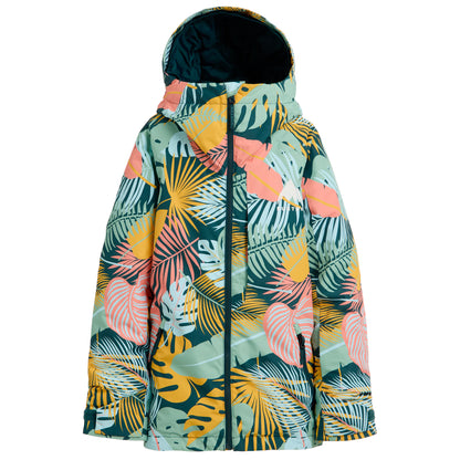 burton kids' hillslope 2l jacket-color-oversized tropical