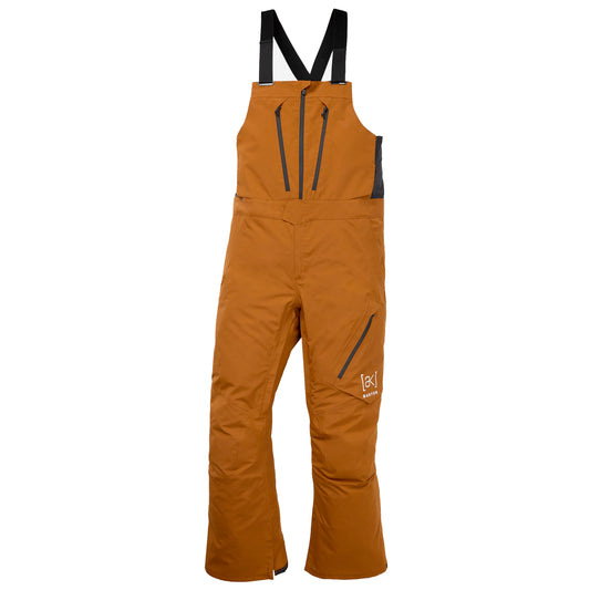 burton men's ak cyclic gore-tex bib pants-color-chestnut brown
