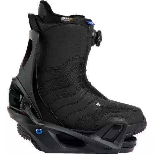 burton mint step on boots and bindings package snowboard boots