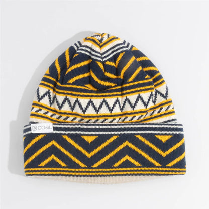 coal the weston knit beanie-color-navy/goldenrod
