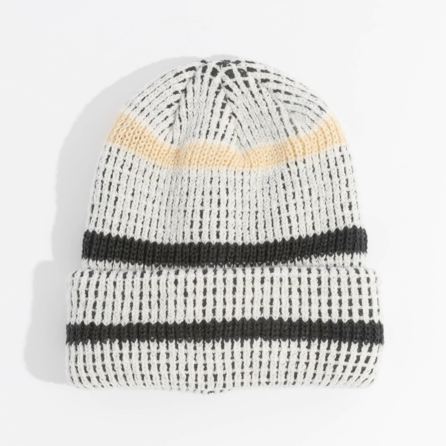coal vista beanie-color-khaki / off white