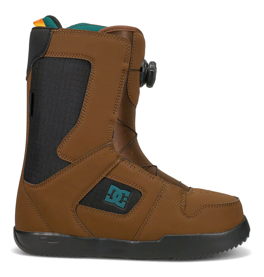 dc phase boa men’s snowboard boots-color-brown/blk/teal