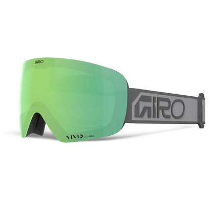 giro contour goggles with bonus lens-color-grey wordmark/ vivid emerald / vivid infrared 