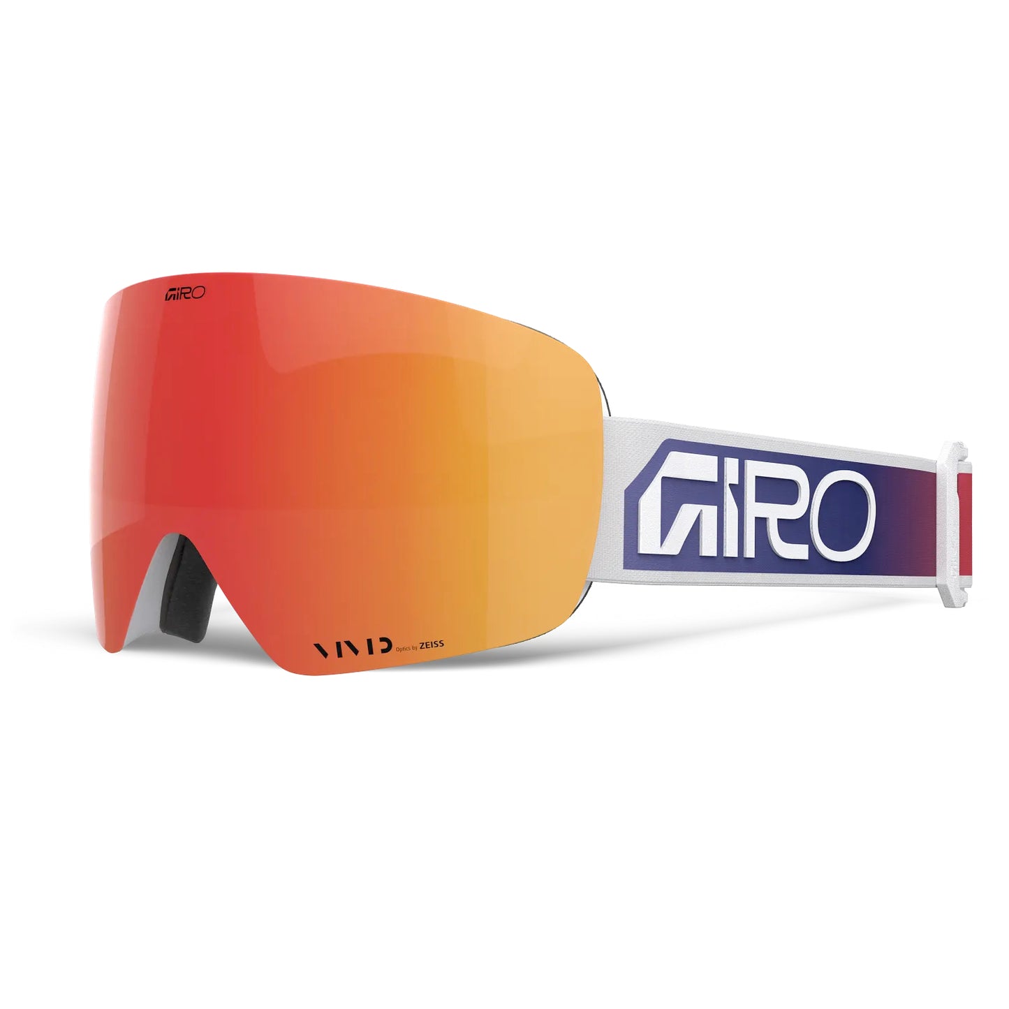 giro contour goggles with bonus lens-color-white faded/ vivid ember / vivid infrared
