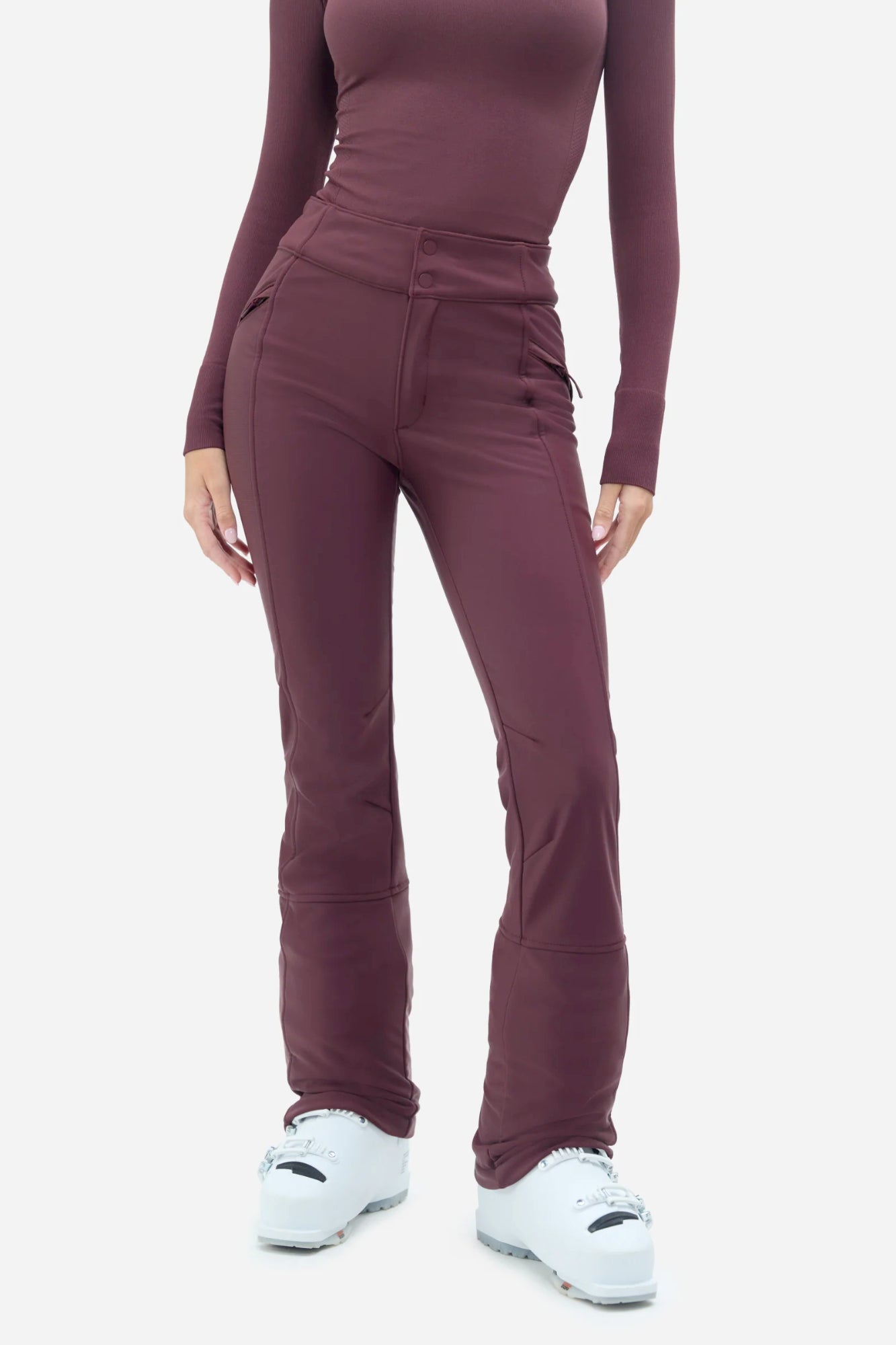 halfdays emma soft shell women’s pants-color-glazed cherry