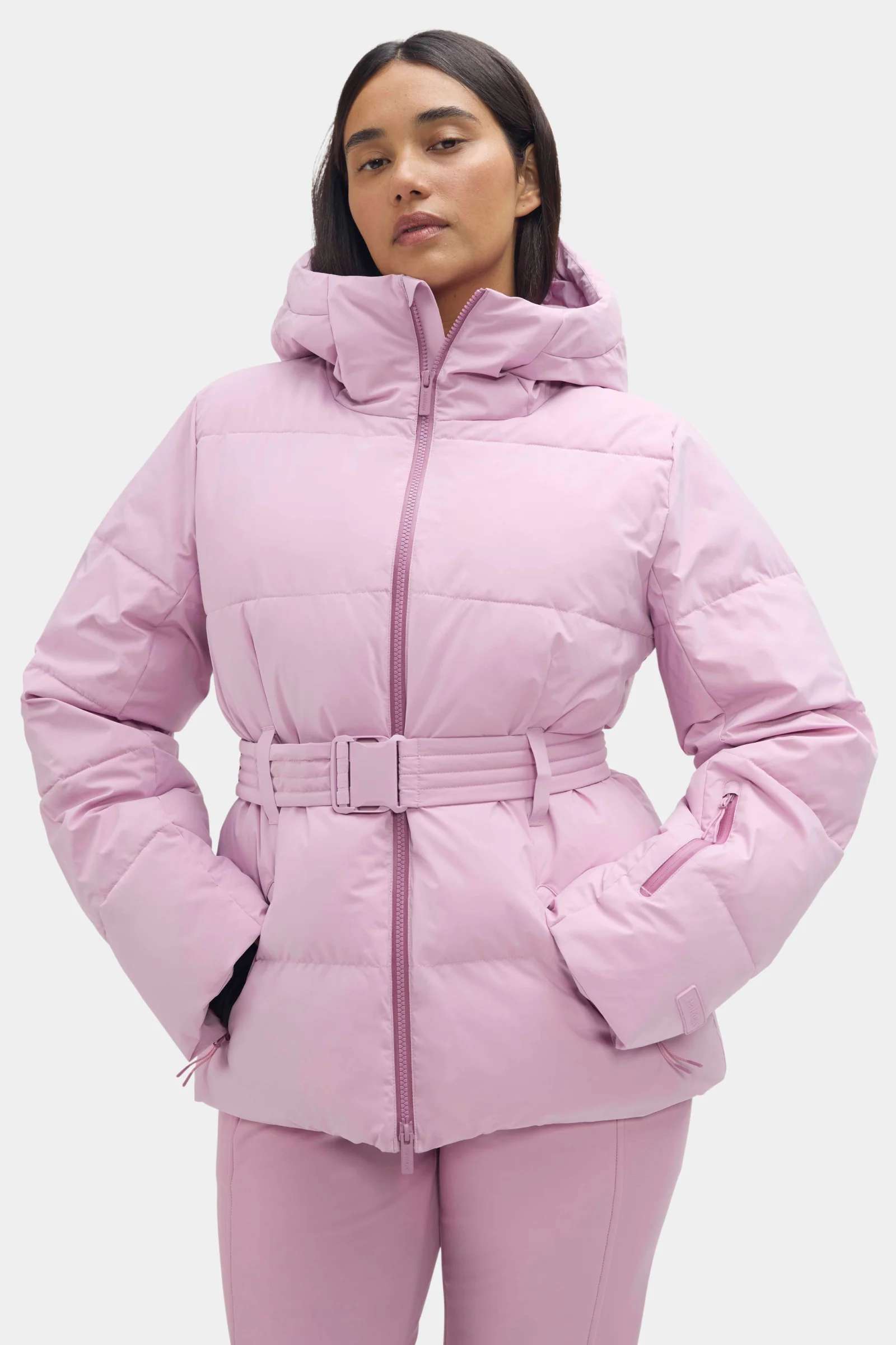 halfdays hedy belted puffer-color-ame