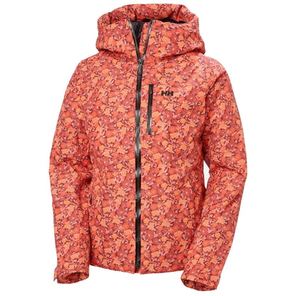helly hansen val-d'isère 3.0 women’s jacket-color-red floral aop – small