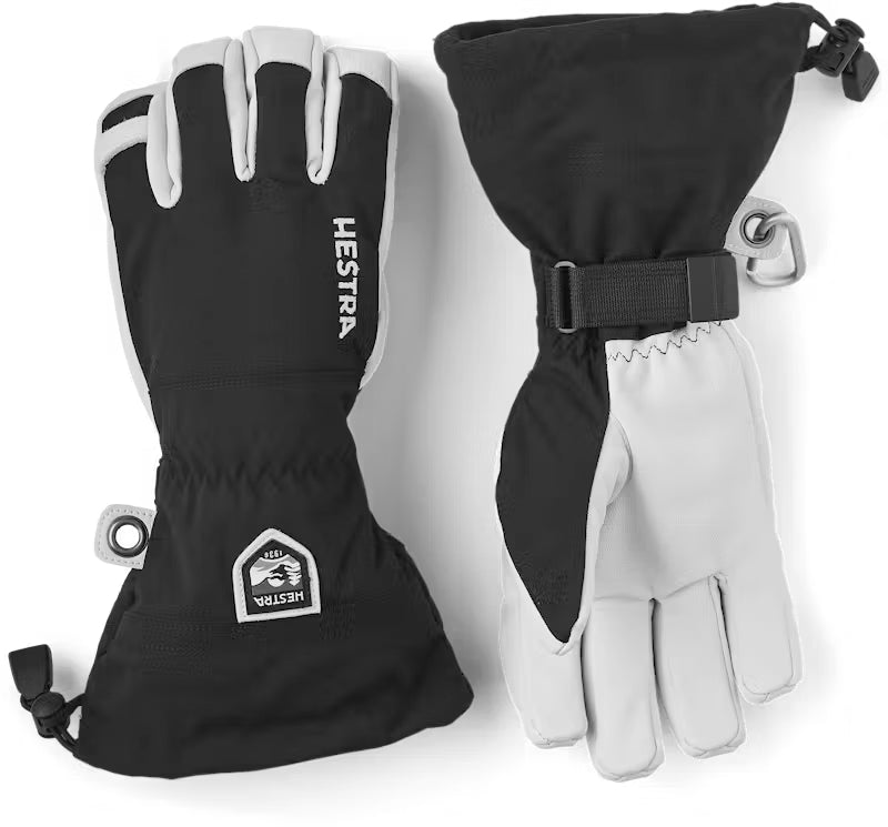 hestra army leather heli ski gloves-color-black