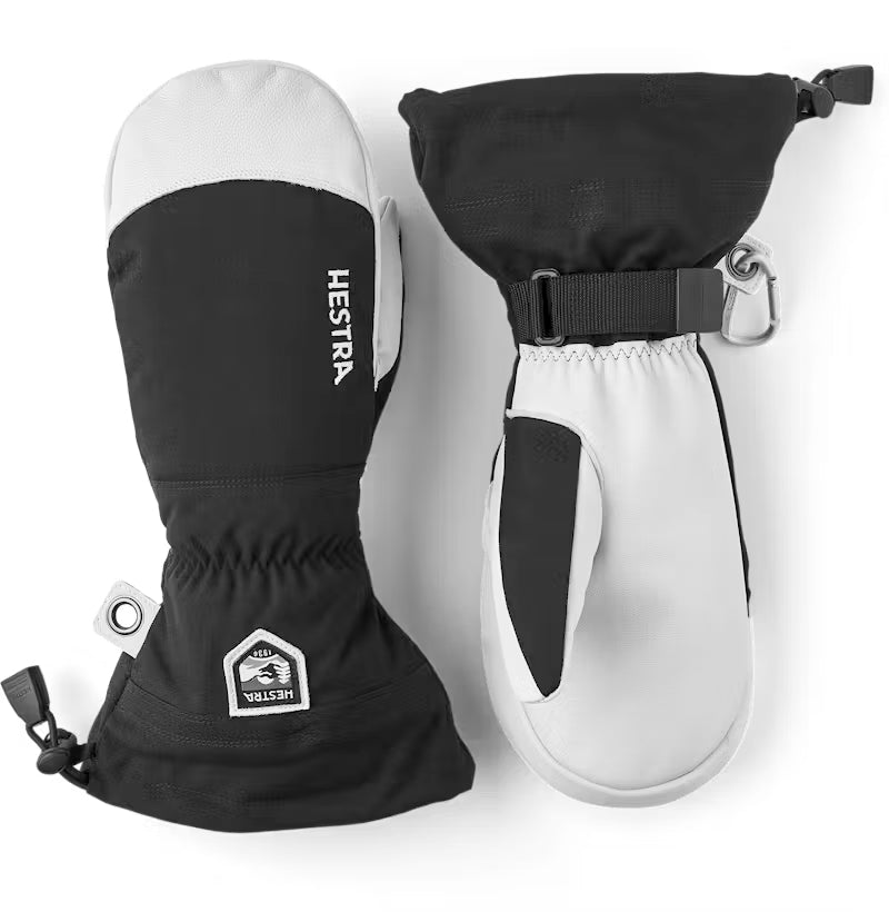 hestra army leather heli ski mitt-color-black