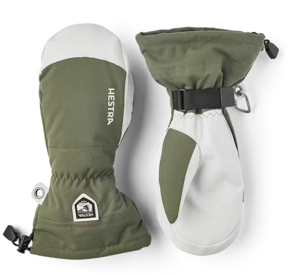 hestra army leather heli ski mitt-color-olive