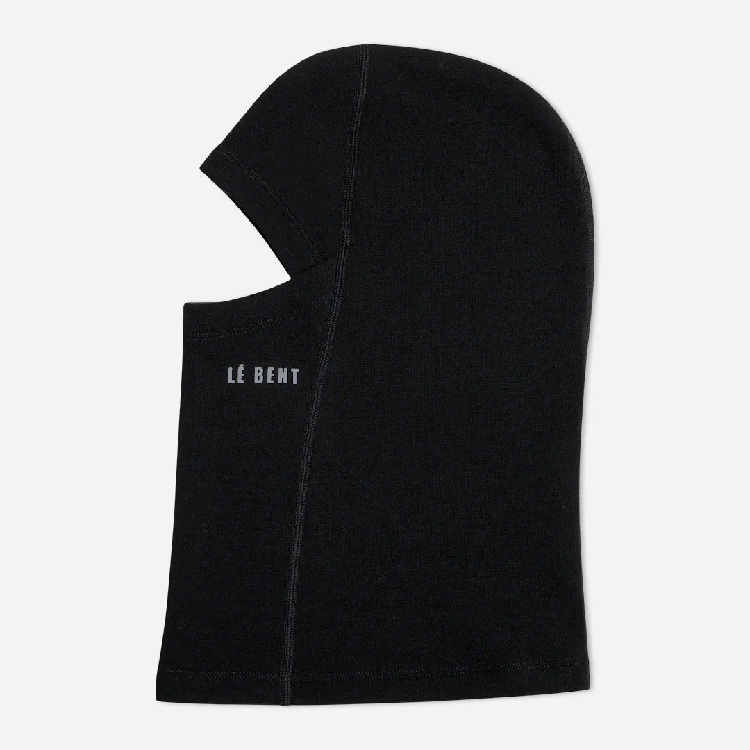 le bent heavyweight grid fleece balaclava-color-black