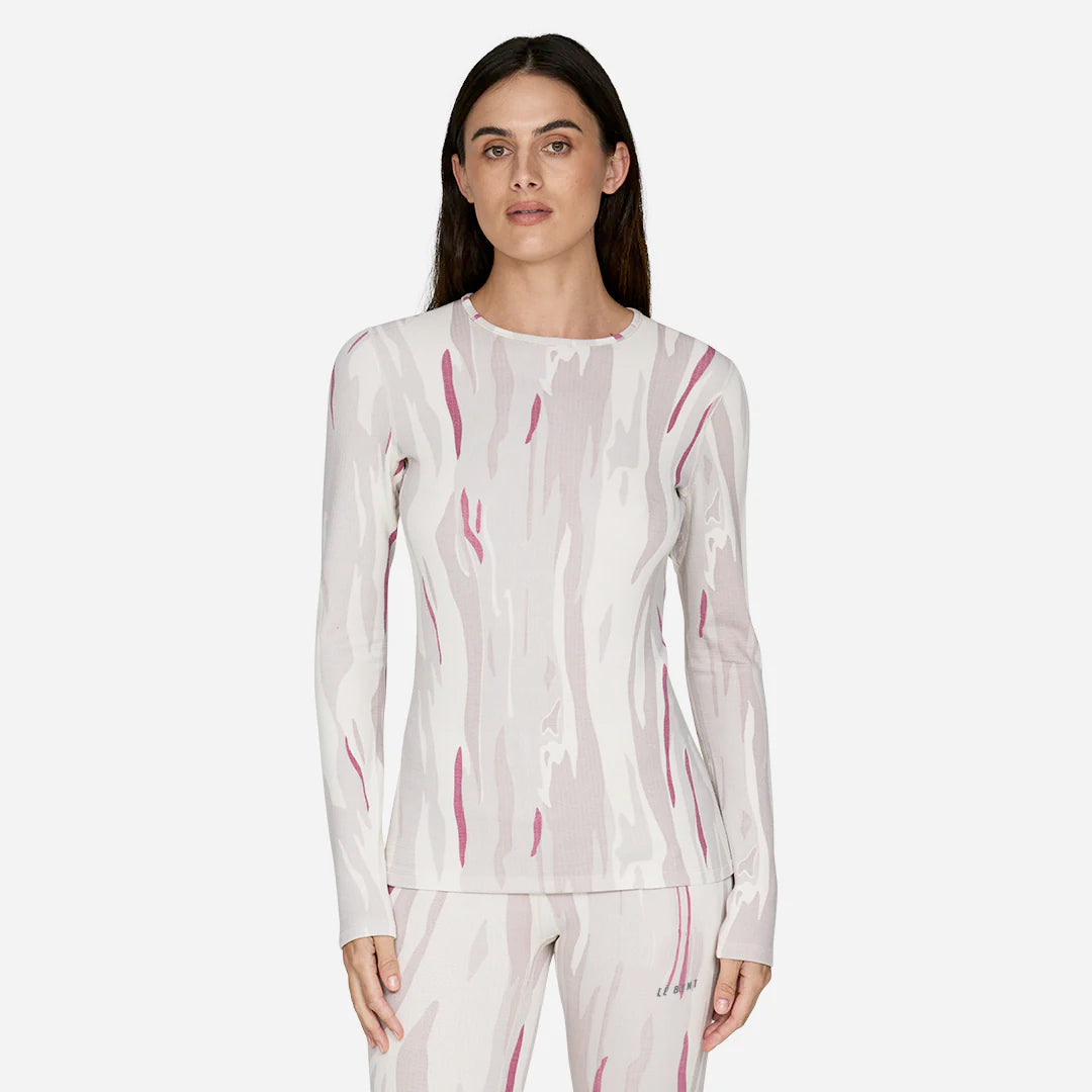 le bent heavyweight grid fleece crew women’s base layer