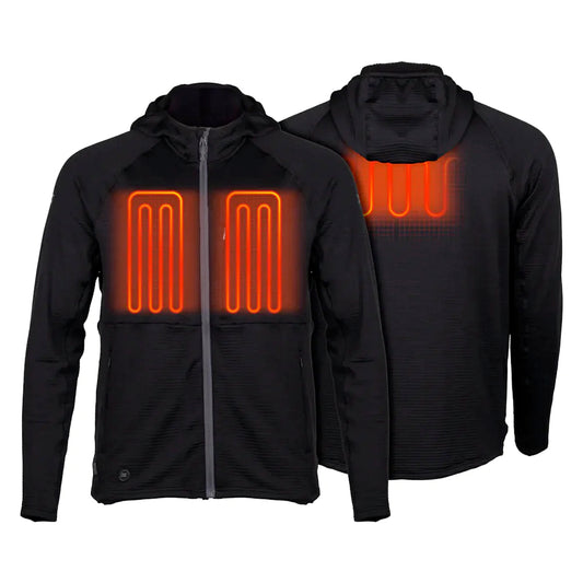 mobile warming men’s element mid-layer full zip heated hoodie