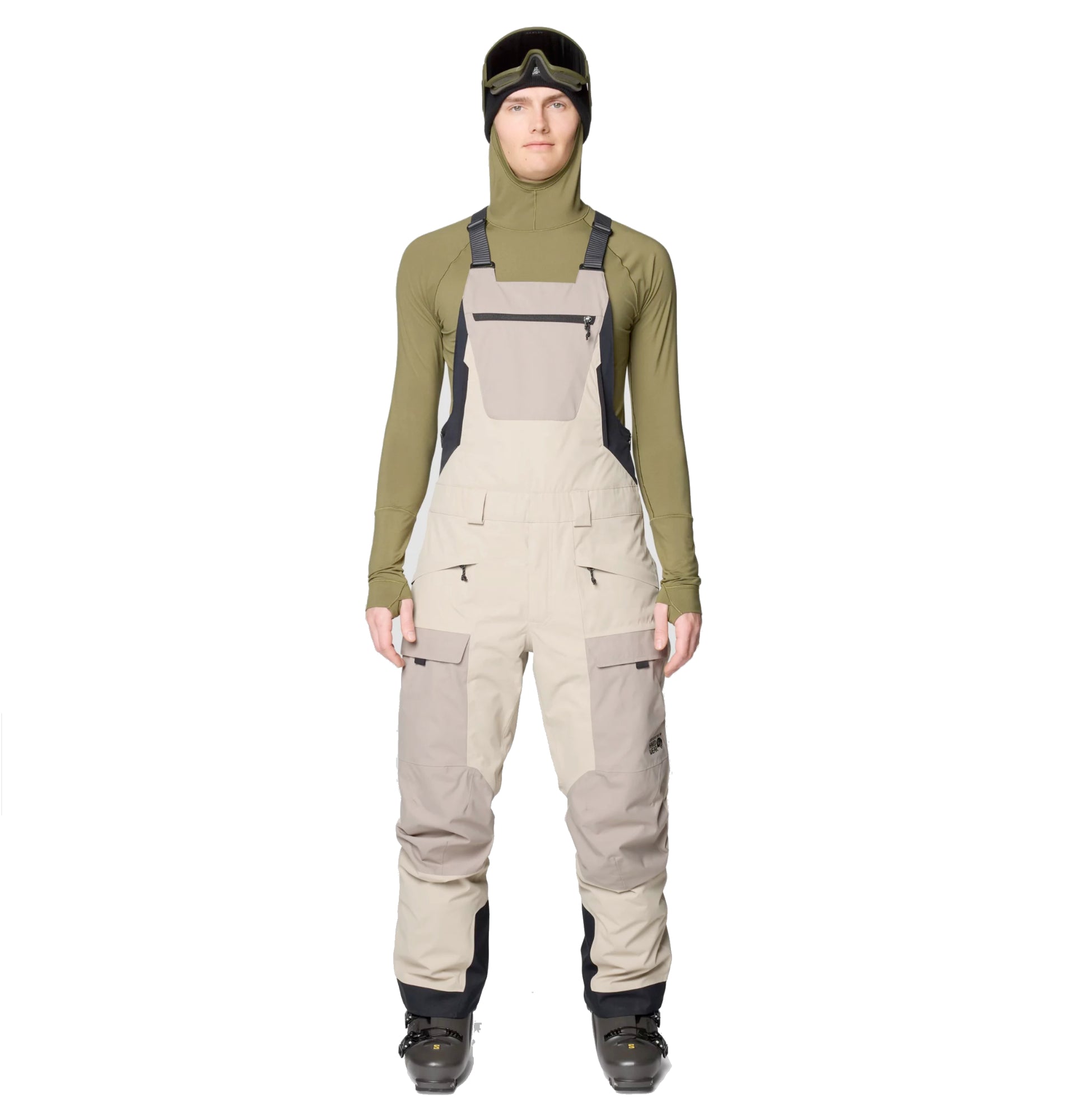 mountain hardwear firefall men’s bib pants-color-badlands, dunes