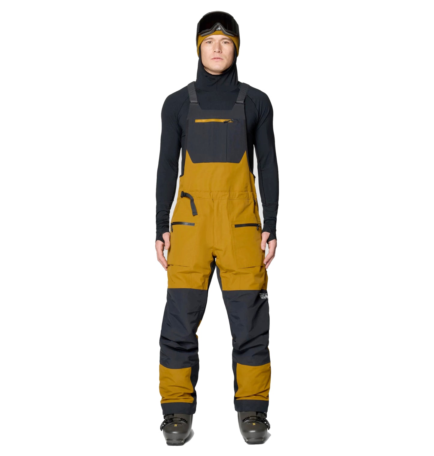 mountain hardwear first tracks bib pants-color-olive gold