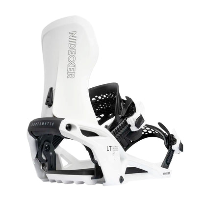 nidecker lt supermatic snowboard bindings-color-white