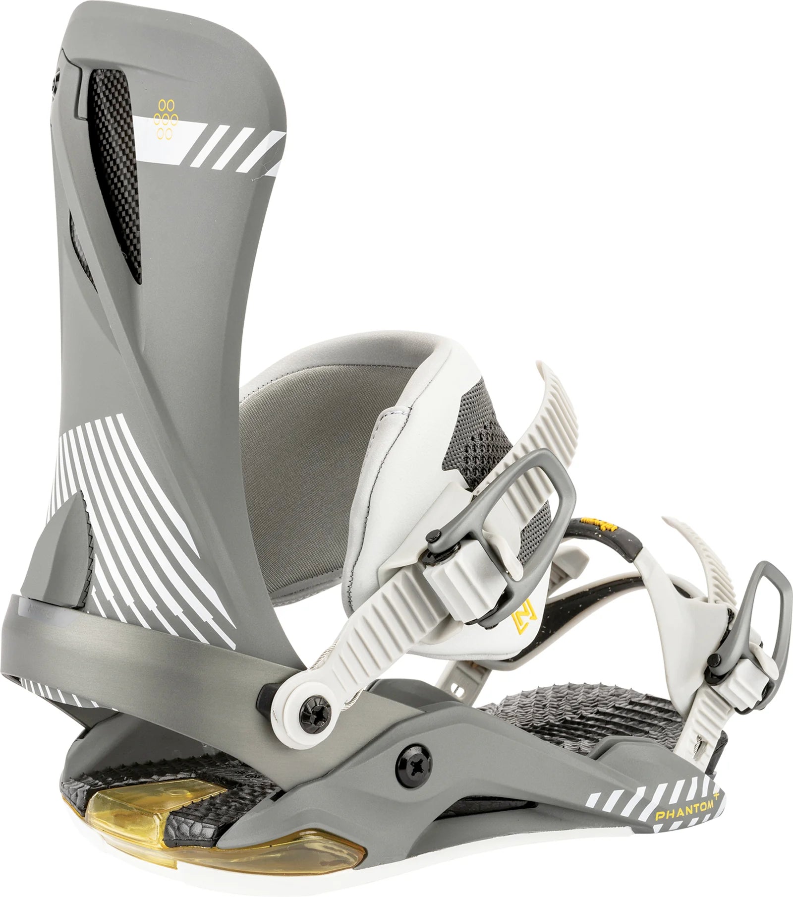 nitro phantom+ men’s snowboard bindings-color-tech grey