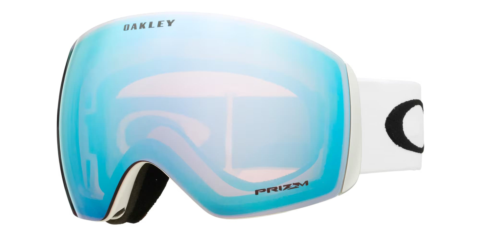 oakley flight deck l snow goggles-color-matte white-prizm snow sapphire irid