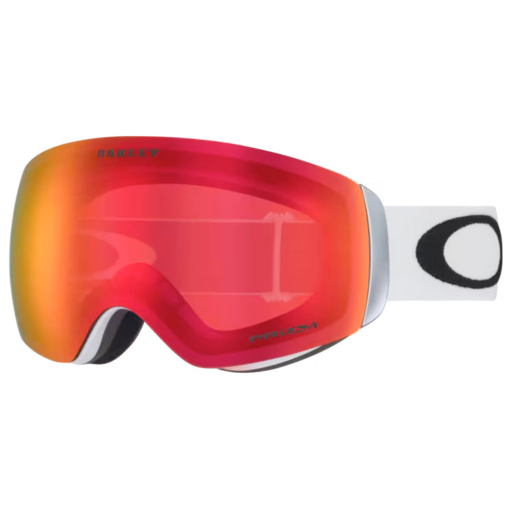 oakley flight deck m goggles-color-matte white -prizim torch